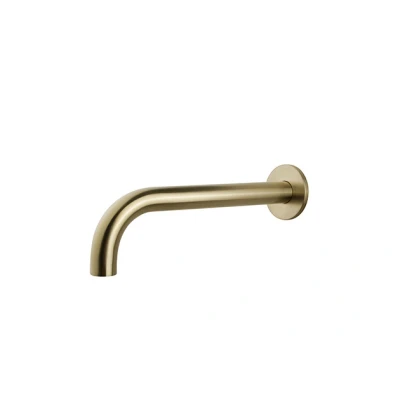 Afbeelding van Wiesbaden inbouw uitloop rond 30cm 1/2&#039;&#039; geborsteld messing
