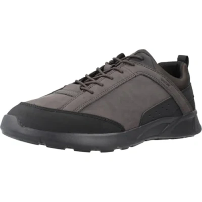 Afbeelding van Geox U Sanzio C Sneakers voor heren, Donkere koffie zwart