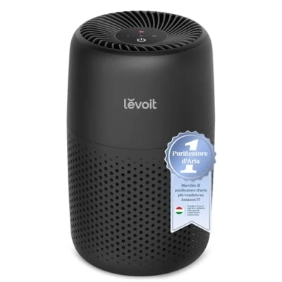 Image de LEVOIT purificateur d&#039;air avec filtre HEPA, aromathérapie, silencieux et faible consommation d&#039;énergie 7 W, Core Mini Noir