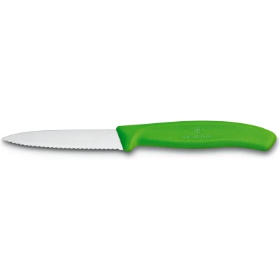 Afbeelding van Victorinox gekarteld schilmesje groen 8cm