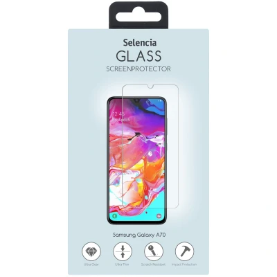 Afbeelding van Selencia Screenprotector Geschikt voor Samsung Galaxy A70 Tempered Glass Gehard Glas