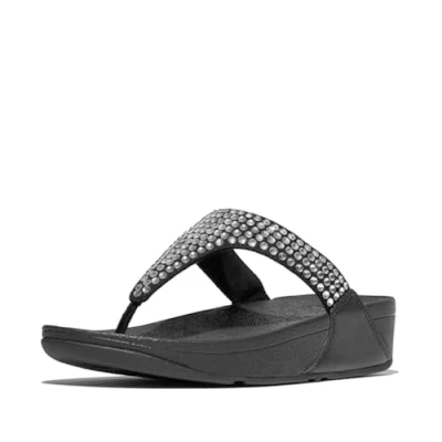 Afbeelding van FitFlop Lulu Maxi Crystal Toe Post Sandals Maat 37
