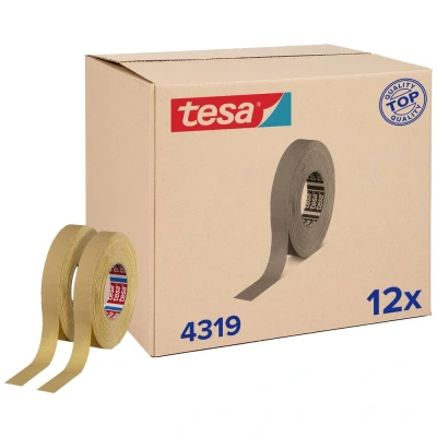 Afbeelding van tesa tesakrepp 4319 für Kurven 04319 00007 00 Maskeertape Lichtbruin (l x b) 50 m 15 mm 12 stuk(s)