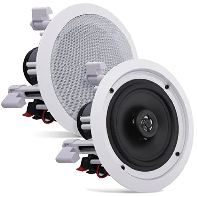 Afbeelding van Pyle PDIC1661RD witte luidspreker (2 weg, 2,0 kanalen, met kabel, 70 20.000 Hz, 16 ohm, wit)