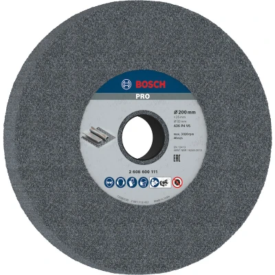 Image de BOSCH 2608600111 meule pour ponceuse de table 200 x 32 mm, grain 36