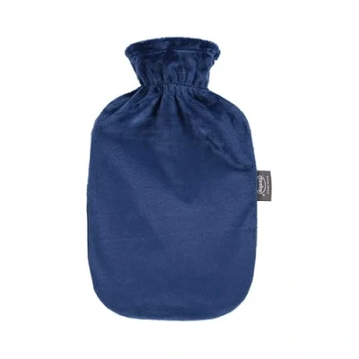 Afbeelding van Fashy warm water kruik Met Navy Blauw zachte hoes 2L
