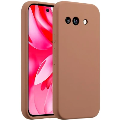 Afbeelding van Accezz Liquid Silicone Backcover voor de Google Pixel 9a Light Brown