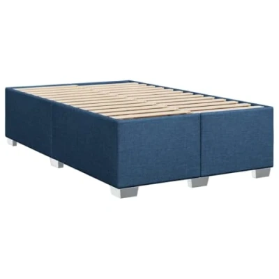 Afbeelding van vidaXL Bedframe stof blauw 120x200 cm