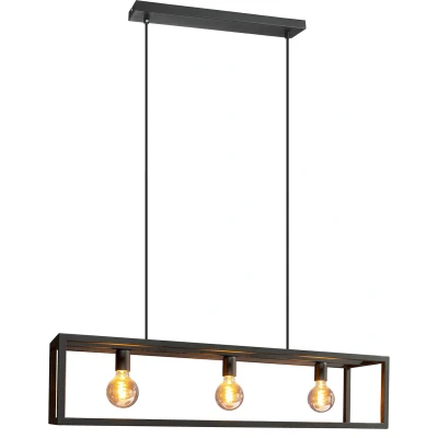 Afbeelding van Eglo Verlichting Hanglamp Blackcrown 3 lampen