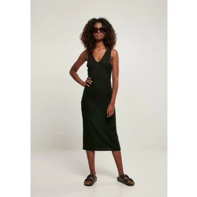 Afbeelding van Urban Classics MIDI Sleeveless Jerseyjurk, Dames, Maat: 3XL, Black