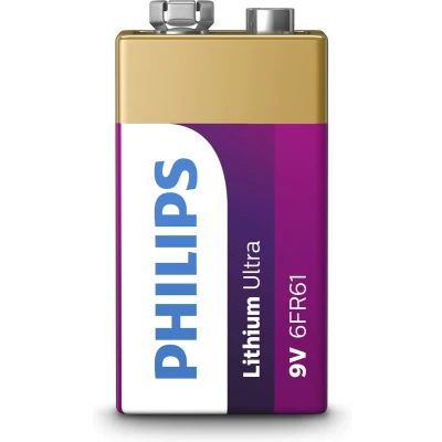 Afbeelding van Philips 9V Lithium Ultra Batterij 1 stuk