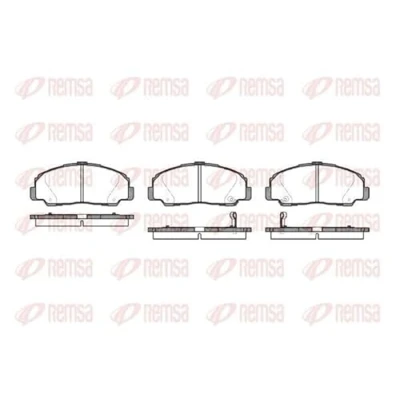 Afbeelding van REMSA 0178.32 Remblokkenset Vooras Incl. slijtage waarschuwingscontact Met kleeffolie toebehoren DAIHATSU: Fourtrak Off Road