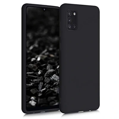 Afbeelding van kwmobile telefoonhoesje geschikt voor Samsung Galaxy A31 Hoesje smartphone Back cover in mat zwart
