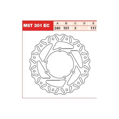 Afbeelding van TRW MST301EC Remschijf 240 3