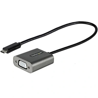 Afbeelding van Kabel USB C naar VGA Startech CDP2VGAEC Zwart