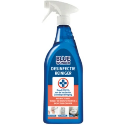 Afbeelding van Desinfectiereinigerspray Blue Wonder 750ml