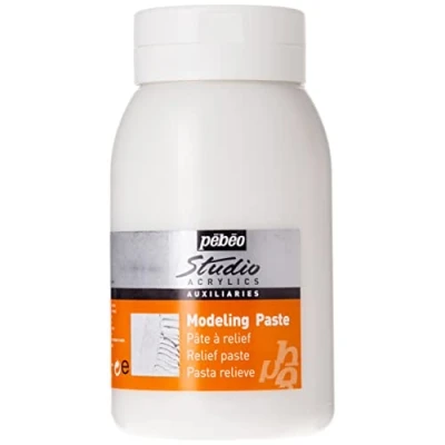 Afbeelding van Pébéo 524160 reliëfpasta, 1 pot, l, wit