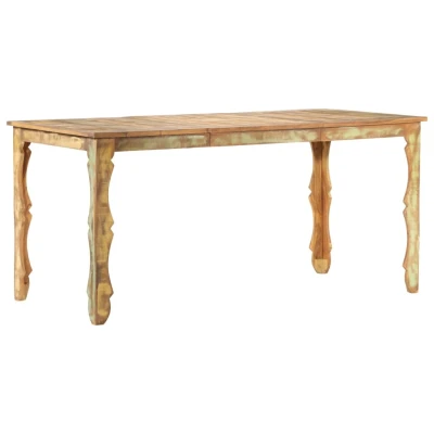 Afbeelding van Eettafel 160x80x76 cm massief gerecycled hout