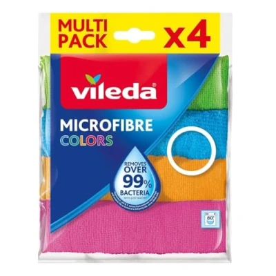 Afbeelding van Vileda Microvezel Colors poetsdoeken, multifunctioneel, 30 x cm, 4 stuks