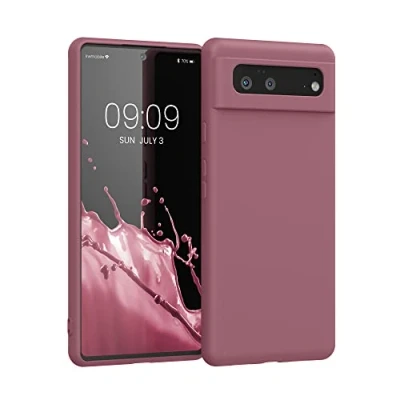 Afbeelding van kwmobile telefoonhoesje geschikt voor Google Pixel 6 Hoesje smartphone Back cover in donkerroze