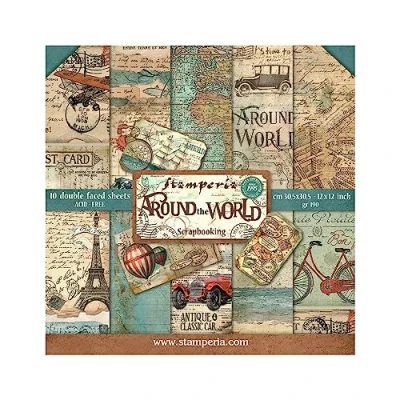 Afbeelding van Stamperia Around the World 12x12 Inch Paper Pack (SBBL28)