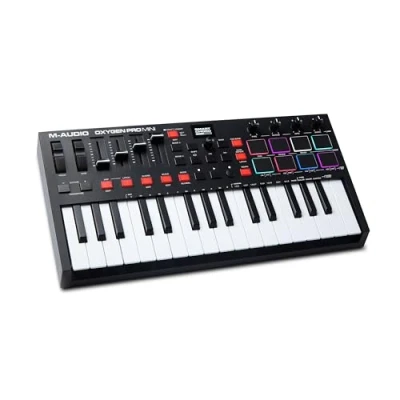 Afbeelding van M Audio Zuurstof Pro Mini (Controller), MIDI controller, Zwart