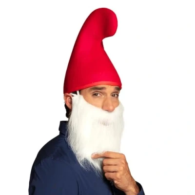 Afbeelding van Boland Hoed Elf Rood 58 Kinderen en volwassenen Unisex Kabouter Dwerg Foute party