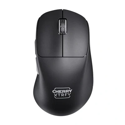 Afbeelding van CHERRY XTRFY M64 Pro Ultrasnelle draadloze gamingmuis, 2,4 GHz, geoptimaliseerd voor e sport, 8K muis, ergonomische vorm met lage voorkant, zwart