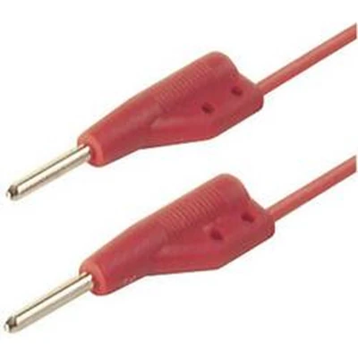 Afbeelding van SKS Hirschmann MVL 2/100 rt Meetsnoer Stekker 2 mm 1.00 m Rood 1 stuk(s)