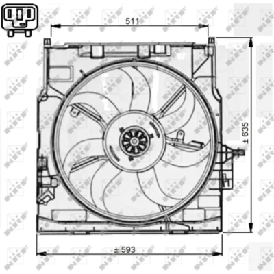 Afbeelding van Koelventilatorwiel NRF 47733