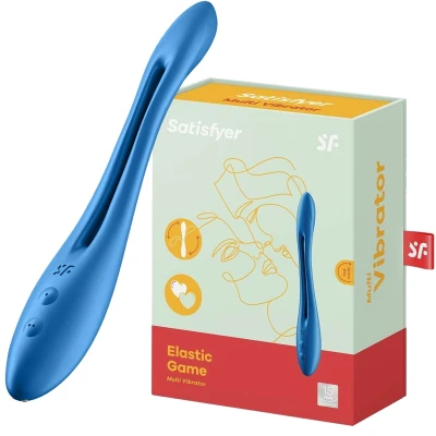 Afbeelding van Satisfyer Elastic Joy Multi Vibrator Blauw