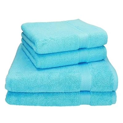 Afbeelding van Betz 4 handdoeken, 2 badhanddoeken, 100% katoen, premium kleur, turquoise