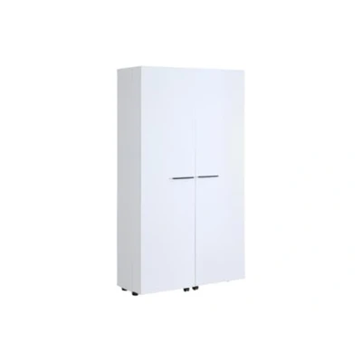 Afbeelding van Vente unique Schoenenkast met 2 deuren Wit CARLYA L 100 cm x H 184.5 D 40