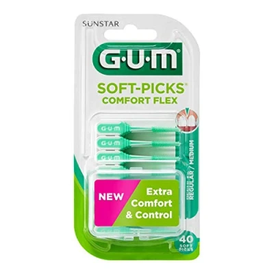 Afbeelding van GUM Soft Picks Comfort Flex Regular Ragers 40 Stuks
