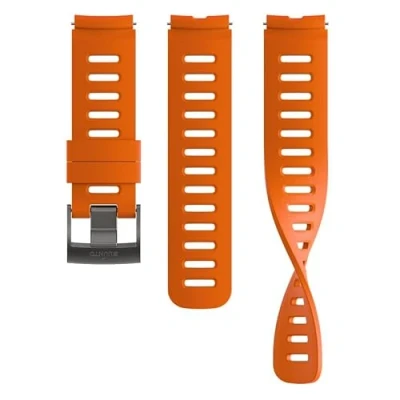Afbeelding van Suunto 22 Div1 Siliconenband Mandarijn S+M (Silicone), Horlogebandjes, Oranje