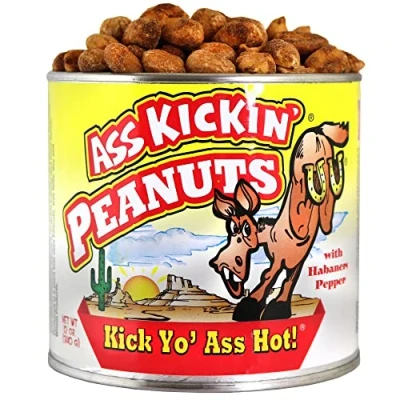 Afbeelding van KICKIN&#039; Habanero Peanuts Ultimate Spicy Gourmet Gift Probeer als je durft