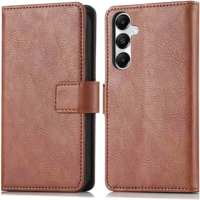 Afbeelding van imoshion Hoesje Geschikt voor Samsung Galaxy A16 (5G) Met Pasjeshouder Luxe Bookcase Bruin