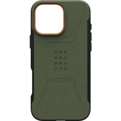 Afbeelding van UAG Civilian Hoesje Geschikt voor Apple iPhone 16 Pro Max Compatibel met MagSafe Back Cover Magneet Groen