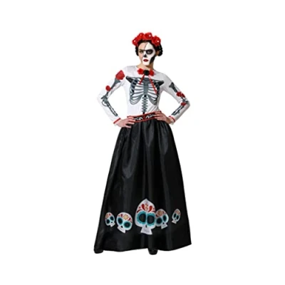 Afbeelding van Kostuum Skelet Mexicaanse Multicolour Maat XL