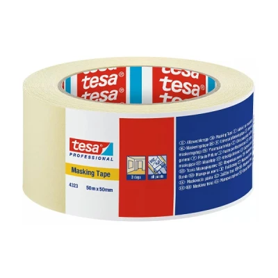 Image de TESA 4323 ruban de masquage papier à usage général chamois 50mm x 50m 04323 00044 01