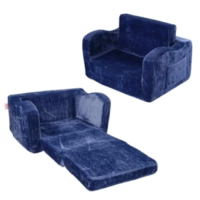 Afbeelding van VEVOR 104x58x32cm Modulaire Kinderbank, Speelbank, Opvouwbaar, Kindermeubilair, Kan De Creativiteit Van Kinderen Stimuleren, Blauw