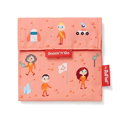 Afbeelding van Roll&#039;Eat Snack&#039;n&#039;Go Herbruikbaar Boterhamzakje Kids Space