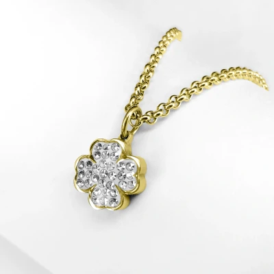 Image de Ponytail&amp;Co Pendentif Trèfle Or