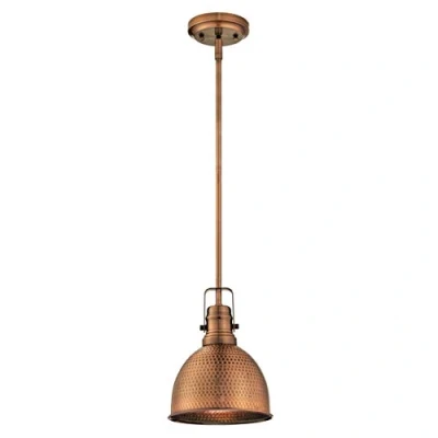 Afbeelding van Westinghouse Lighting 6103840 hanglamp E27 staal koper gewassen