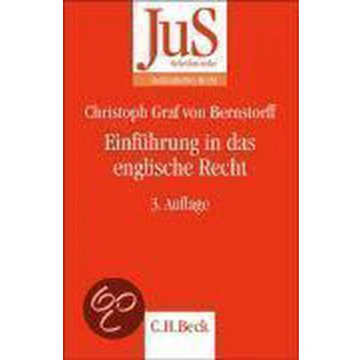 Afbeelding van Einführung in das englische Recht