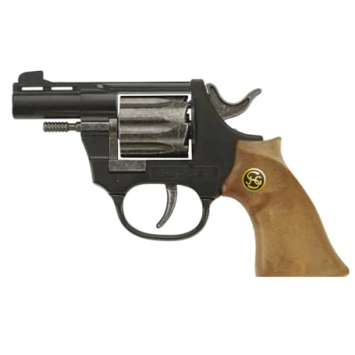 Image de Pistolet en métal Super 8 coups : 14.5 cm