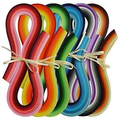 Afbeelding van JUYA 720 stuks quilling papierstroken 36 kleuren lengte 54 cm papierbreedte 7 mm