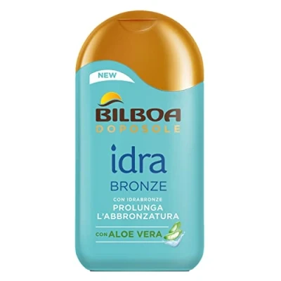 Afbeelding van Bilboa Hydraterende aftersun hydrabrons, fris effect, ideaal voor het verlengen van de bruining, hydrateert huid en maakt hem zacht, alle huidtypes, 200 ml