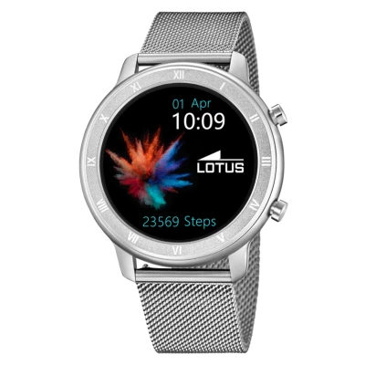 Afbeelding van Lotus Smartwatch, Heren, Maat: One Size, Grey/silver