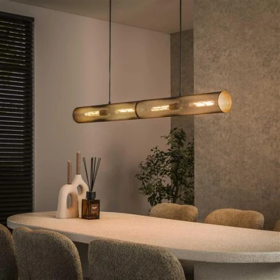 Afbeelding van Hoyz Collection Hanglamp 120 Tube Mesh Artic Zwart
